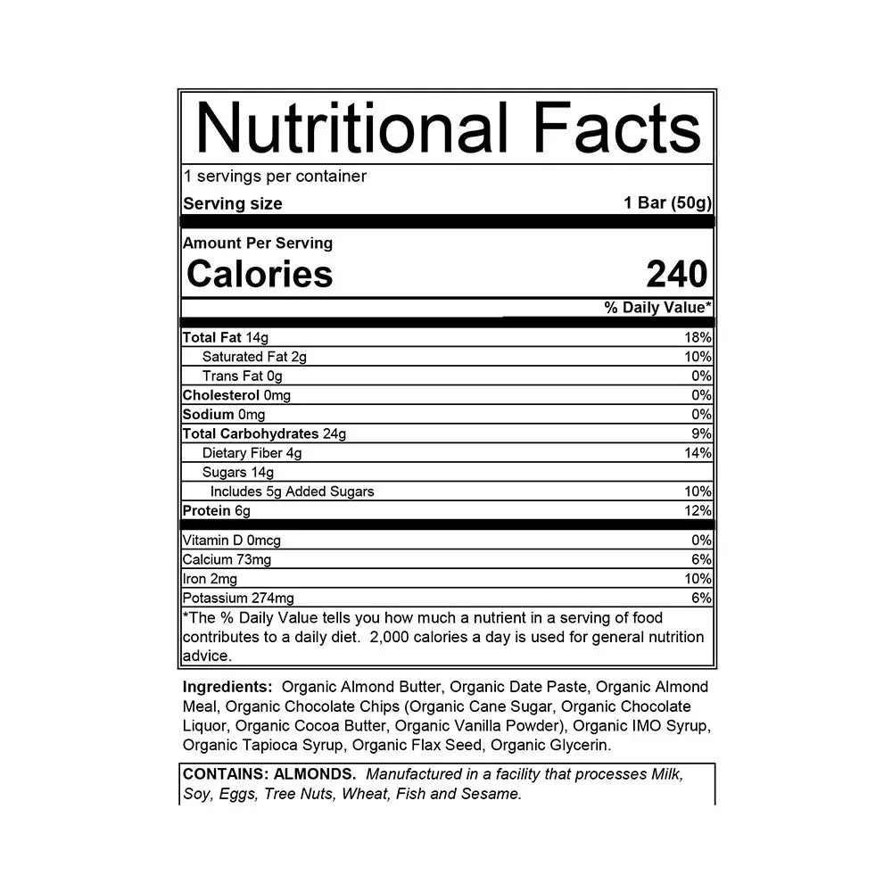 美國製有機能量棒 Made in the US Organic Food Bar