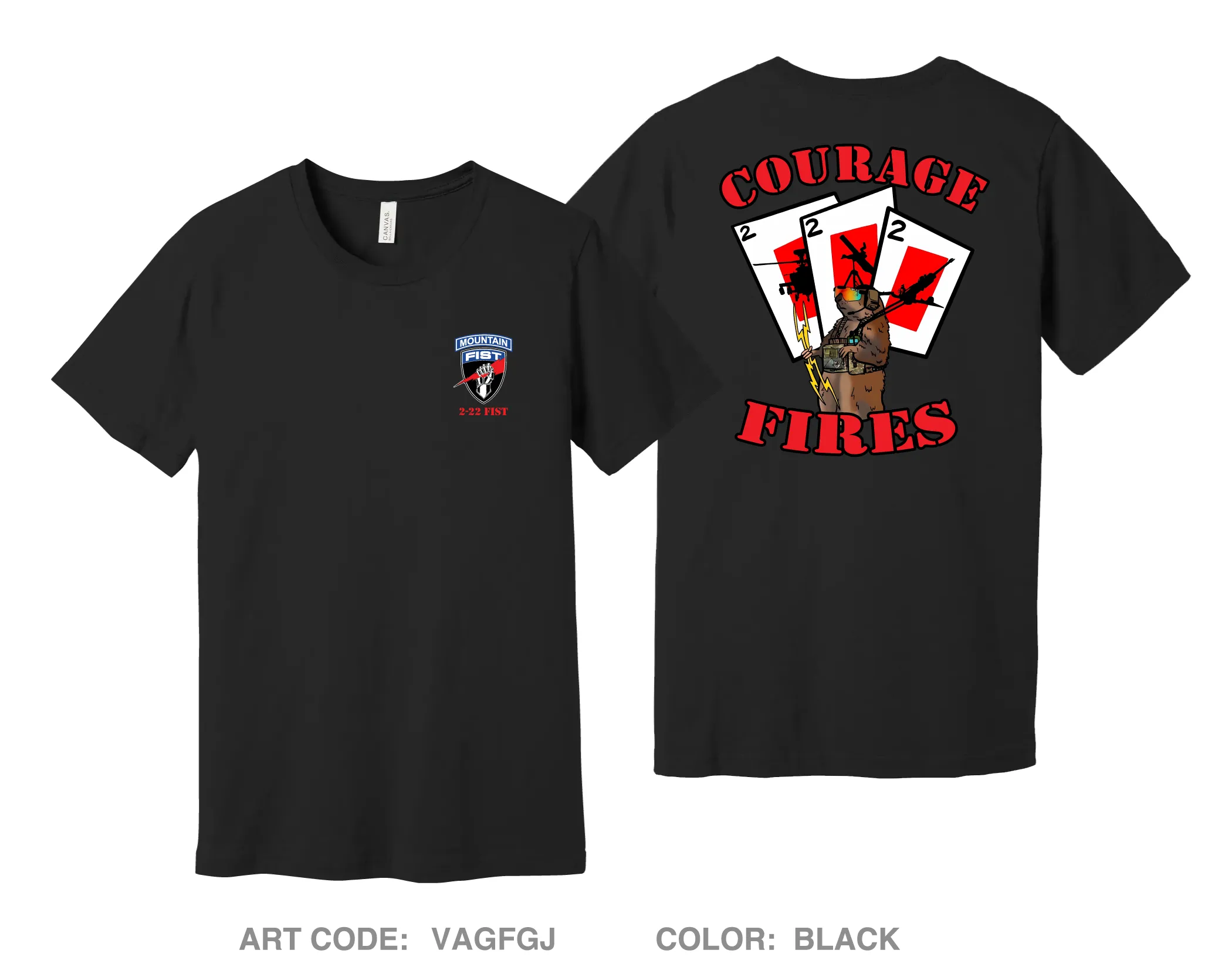 2-22 IN FIST Comfort Unisex Cotton SS Tee - VAGFGJ