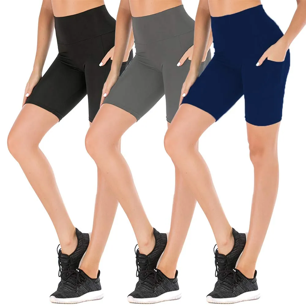 3 Pack Yoga Shorts for Women Workout