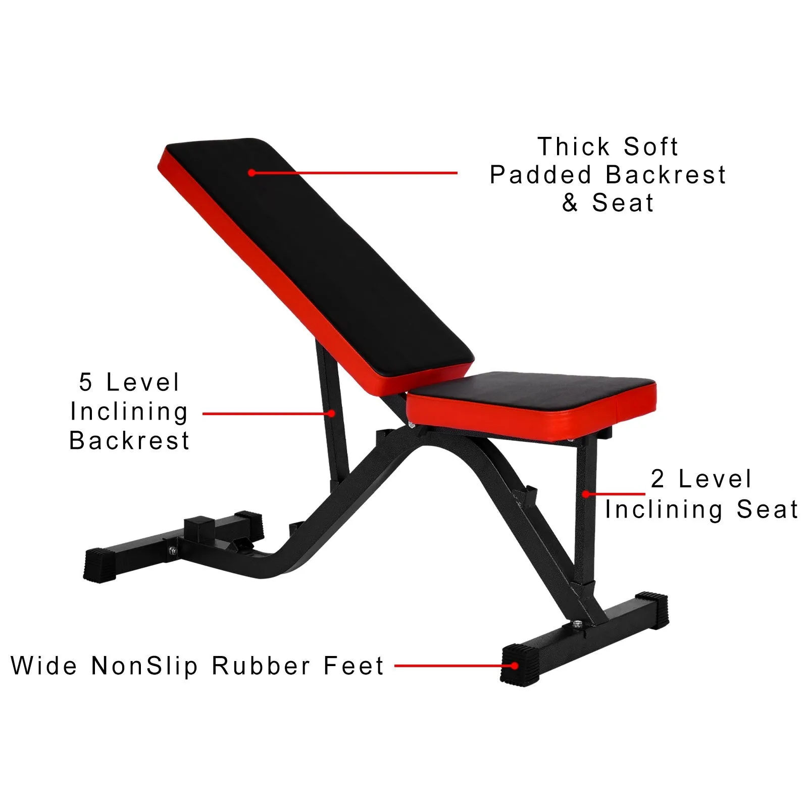 Adjustable Drop Home Fitness Multifunctional Weight-Loss Bed Dumbbell Bench