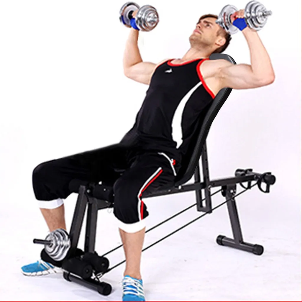 Adjustable Multi funcitional  Weight Bench Barbell Lifting Workout Fitness Incline