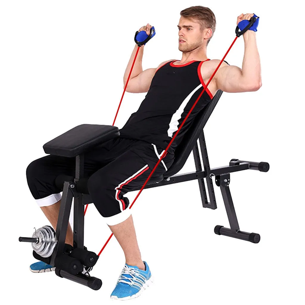 Adjustable Weight Bench Barbell Lifting Workout Fitness Incline