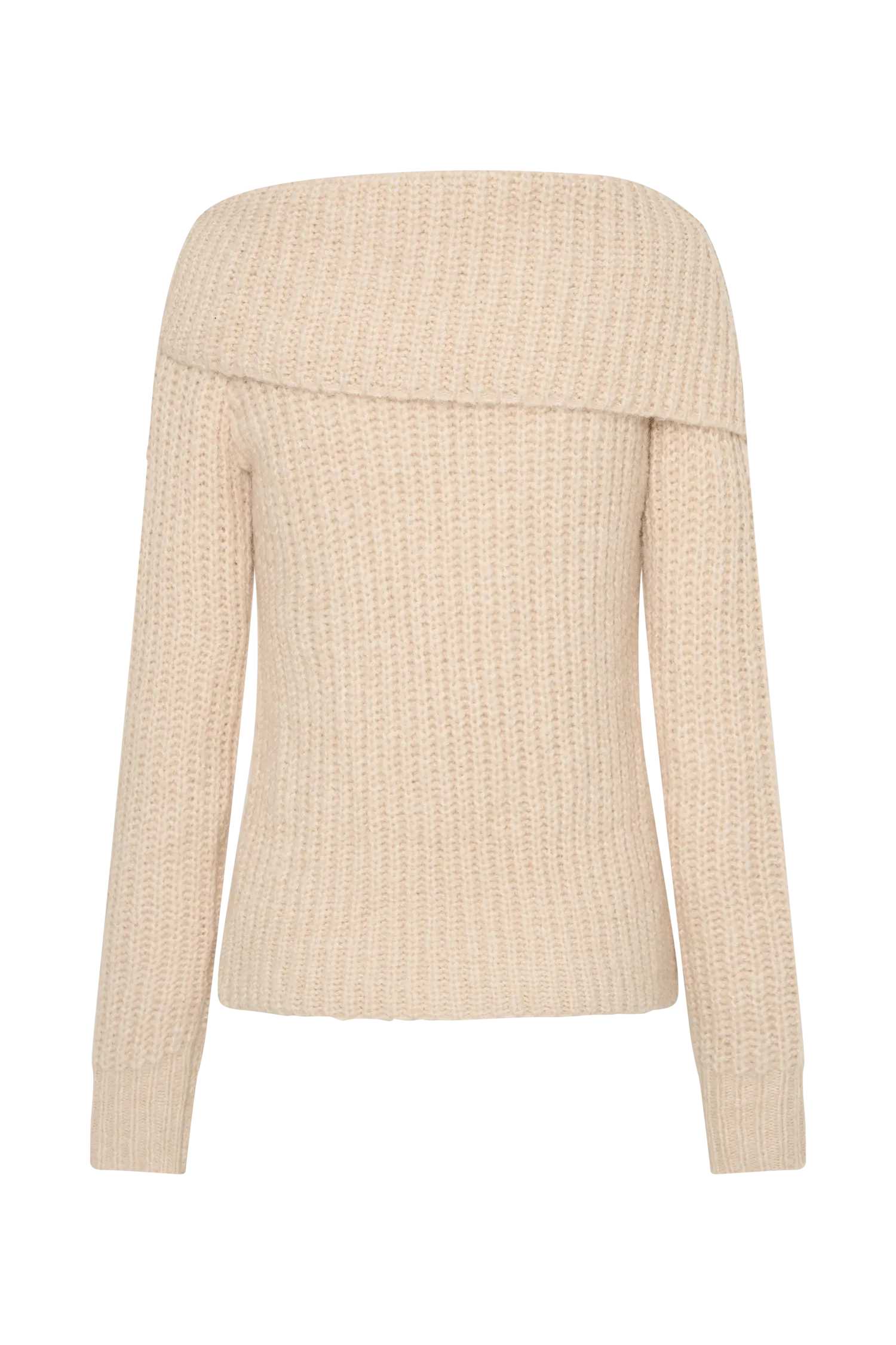 Alicia Off Shoulder Knit Top - Cream