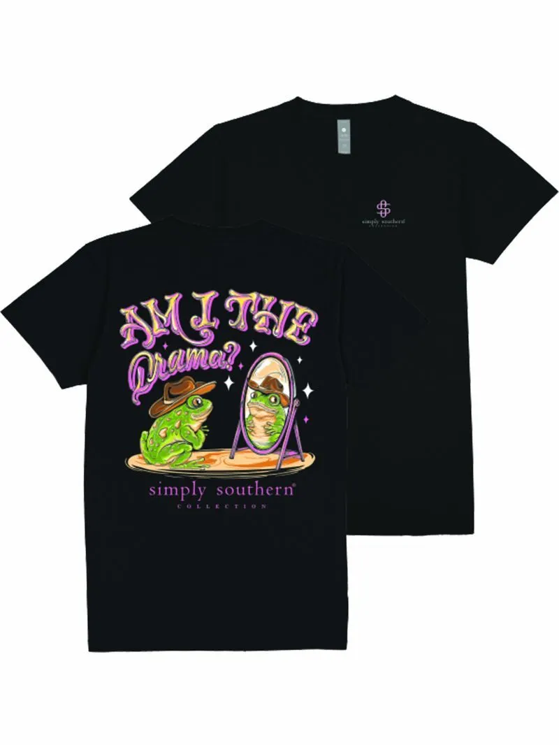 'Am I The Drama?' Short Sleeve Tee by Simply Southern (Ships Early March)