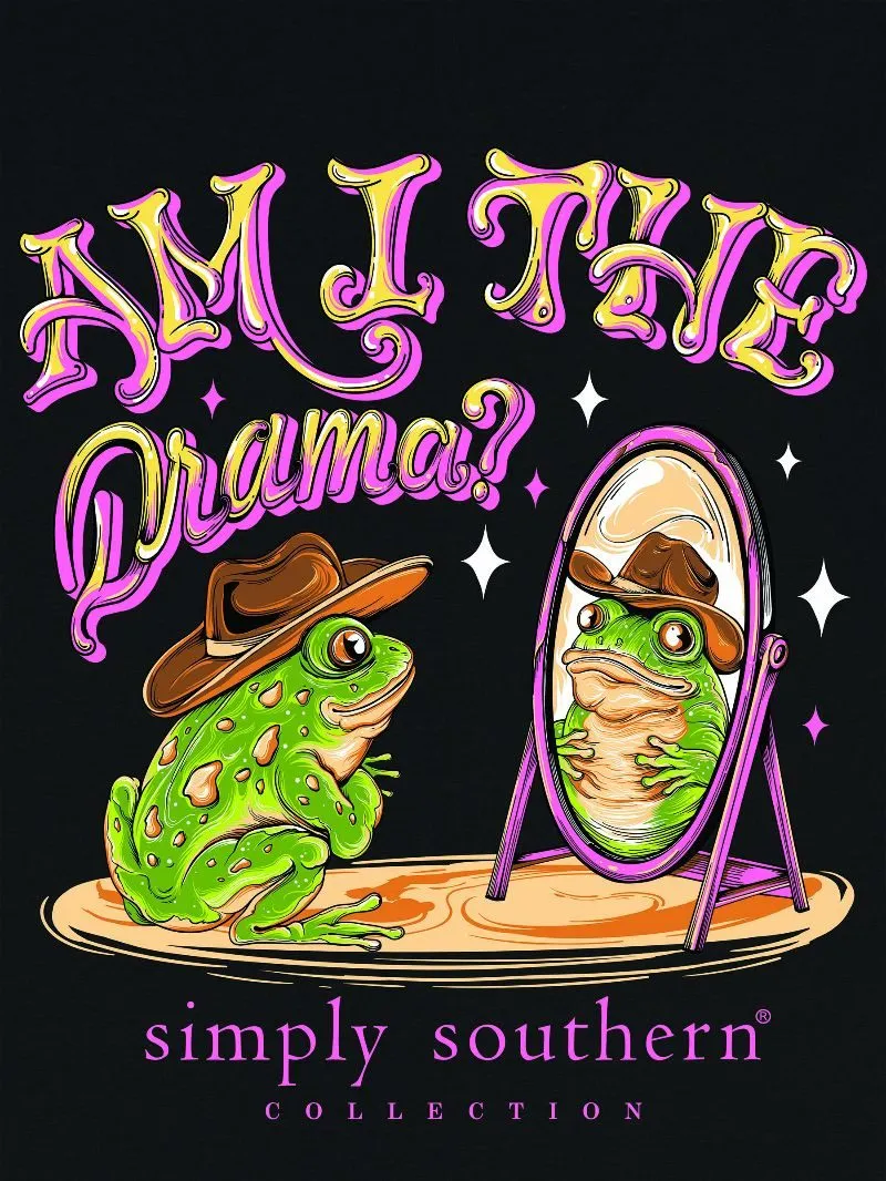 'Am I The Drama?' Short Sleeve Tee by Simply Southern (Ships Early March)