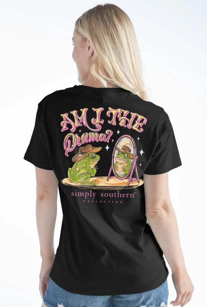 'Am I The Drama?' Short Sleeve Tee by Simply Southern (Ships Early March)