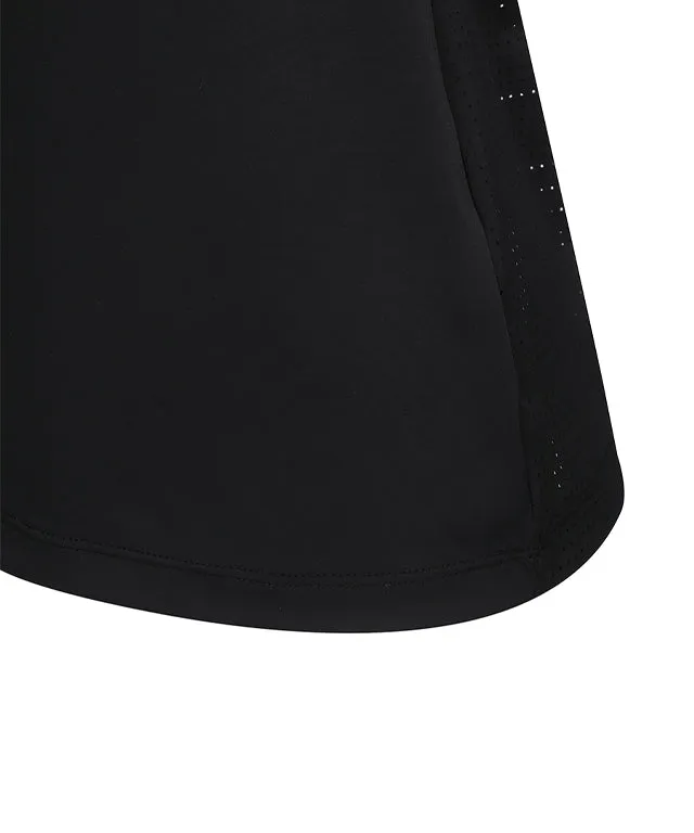 ANEW Golf: Women Shoulder Point Long T-Shirt - Black