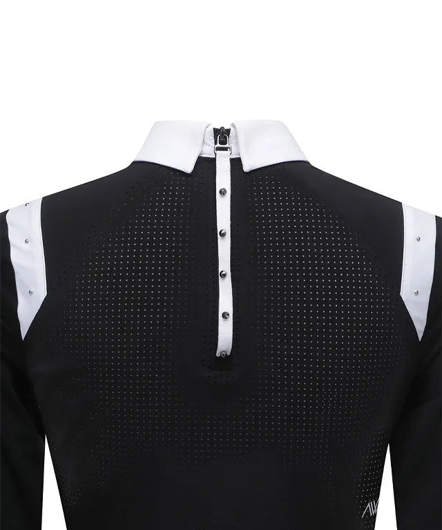 ANEW Golf: Women Shoulder Point Long T-Shirt - Black