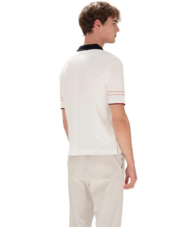 AVEN Classic Hampton Polo Knit - White