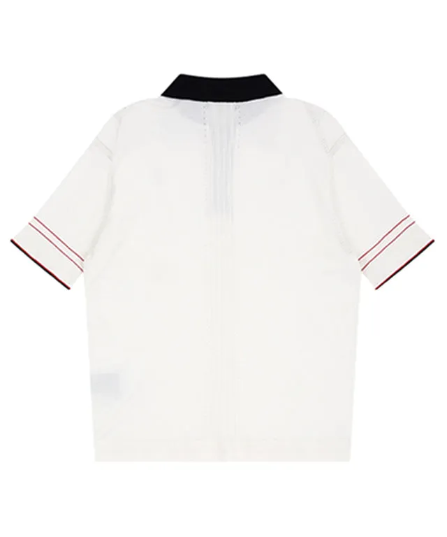AVEN Classic Hampton Polo Knit - White