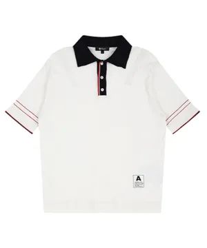 AVEN Classic Hampton Polo Knit - White