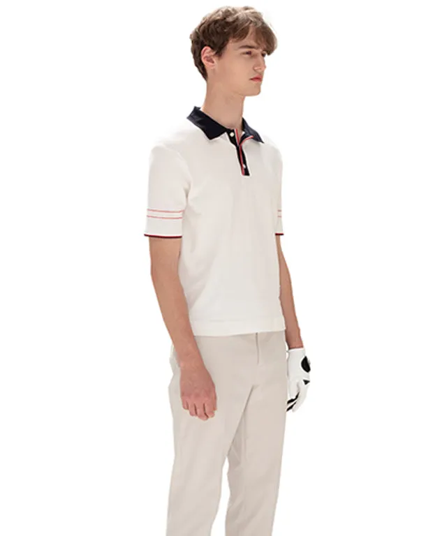 AVEN Classic Hampton Polo Knit - White