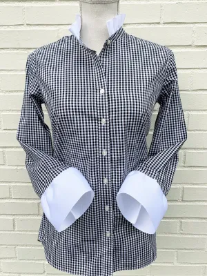 Barbara Ann Black Gingham Shirt (BAG-Black)