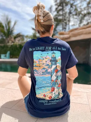 'Be A Light For All To See' Short Sleeve Tee by Simply Southern