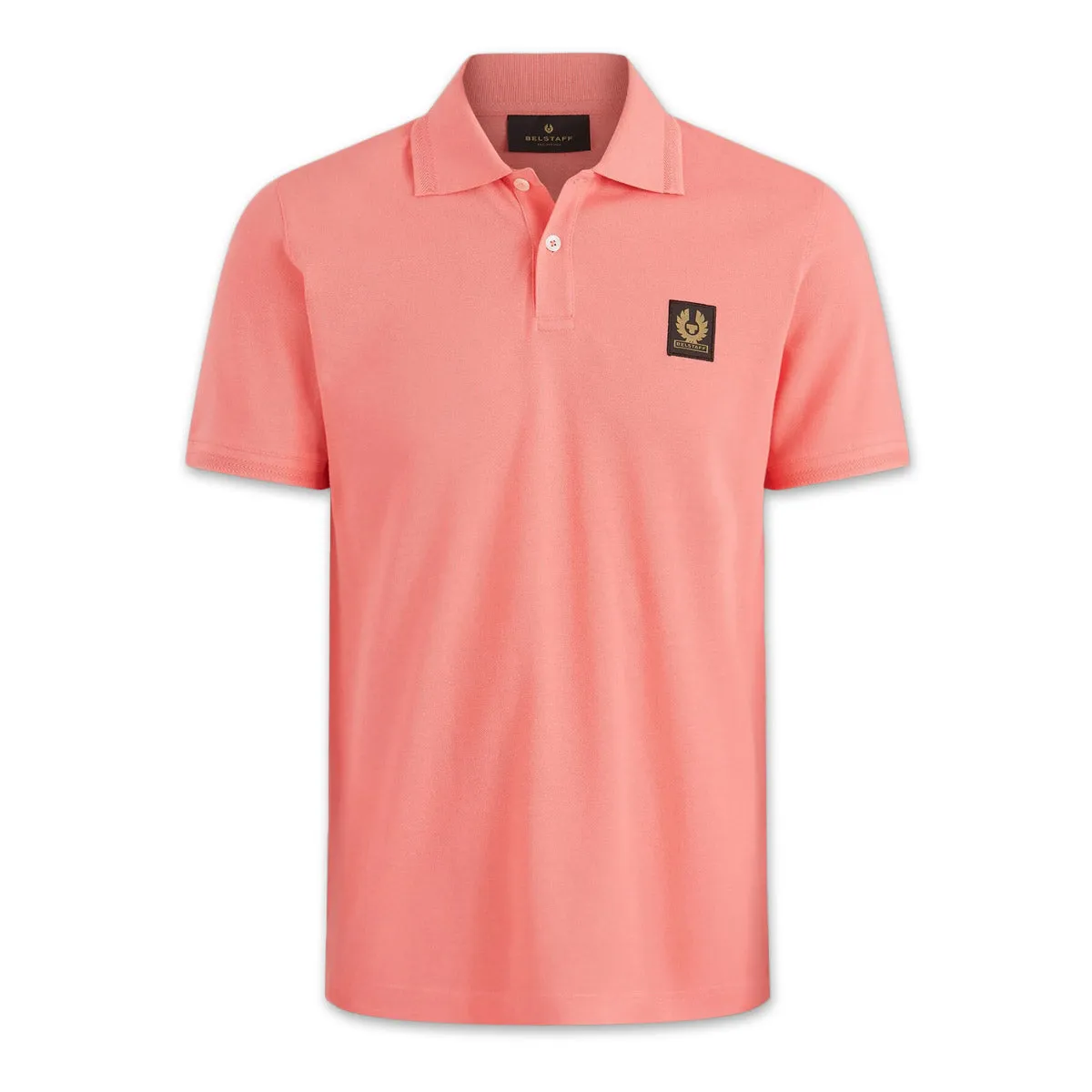 Belstaff - Short Sleeved Polo Shirt in Shell Pink