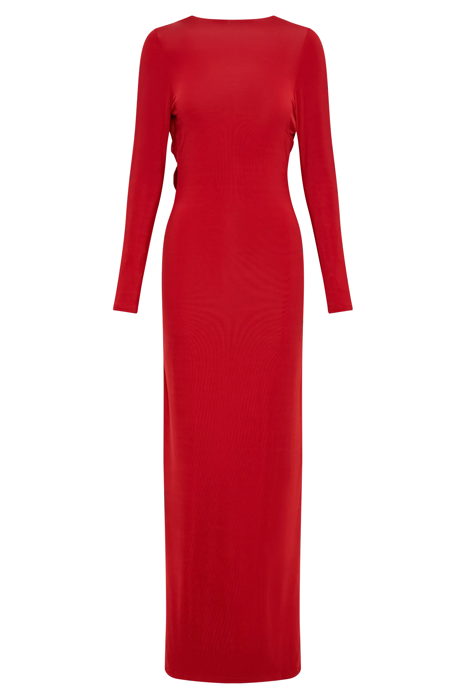 Bennett Slinky Long Sleeve Maxi Dress - Ruby