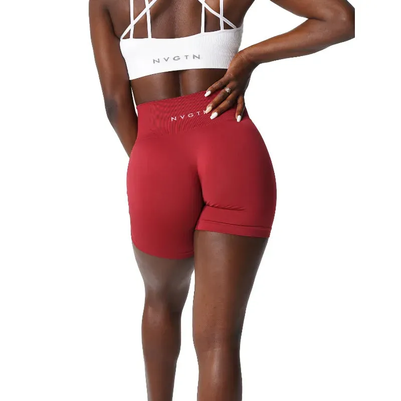 Black Biker Spandex Shorts for Women Seamless Breathable Moisture Wicking High Waisted Short Leggings for Workout Gym Running Cycling Shorts