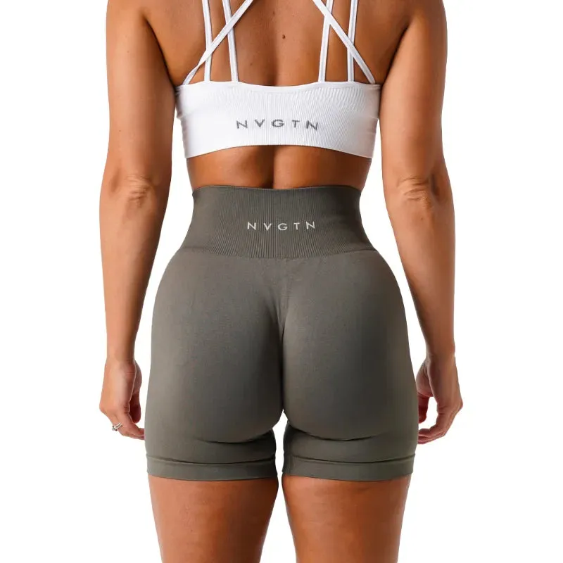 Black Biker Spandex Shorts for Women Seamless Breathable Moisture Wicking High Waisted Short Leggings for Workout Gym Running Cycling Shorts