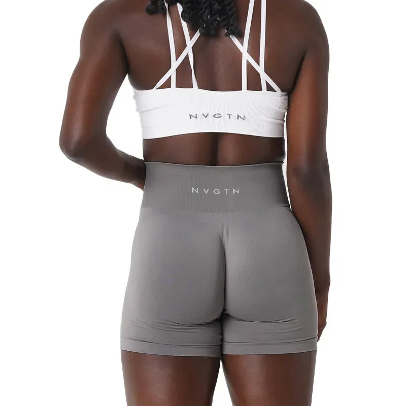 Black Biker Spandex Shorts for Women Seamless Breathable Moisture Wicking High Waisted Short Leggings for Workout Gym Running Cycling Shorts