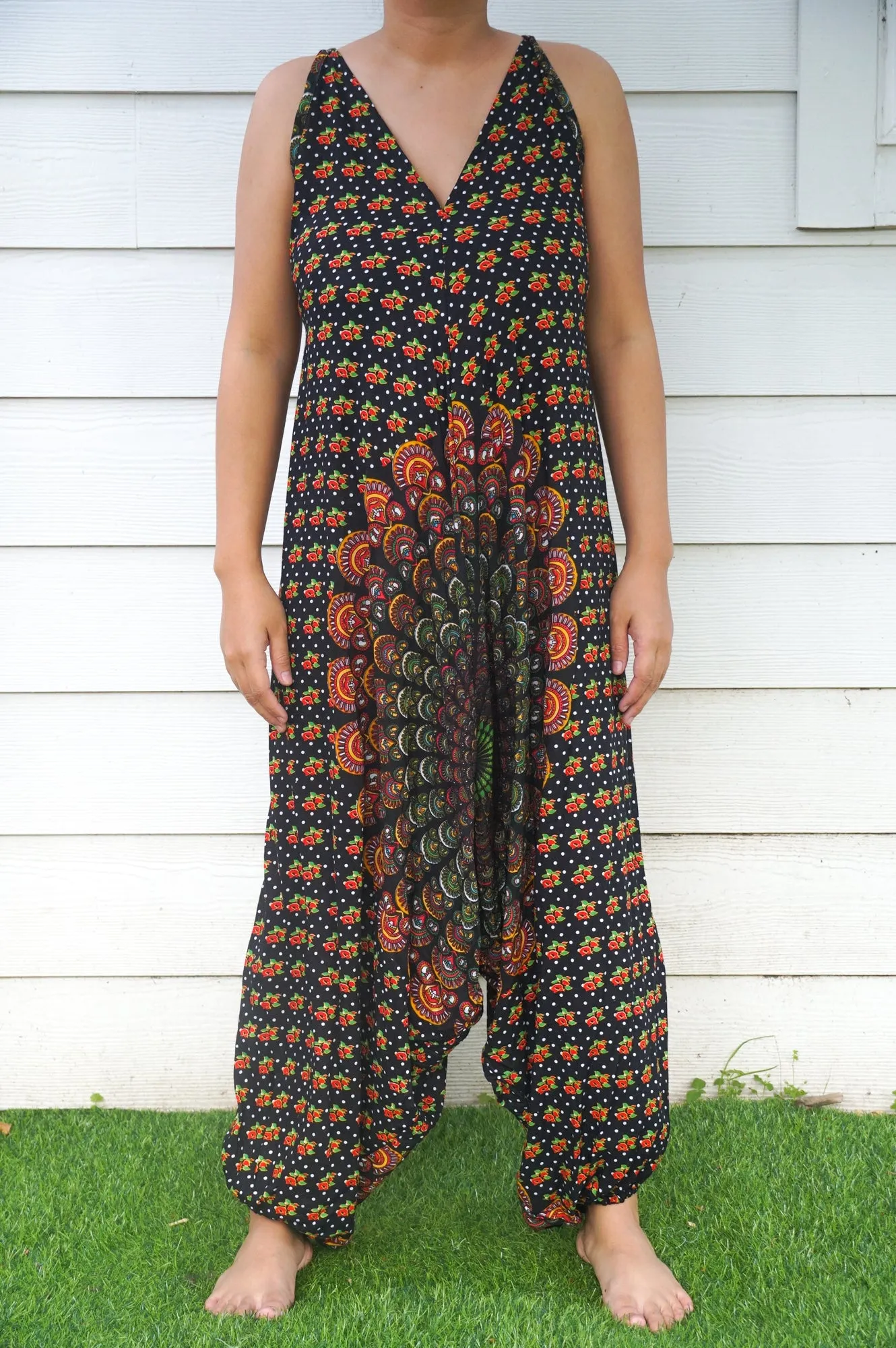 Black Chakra Romper