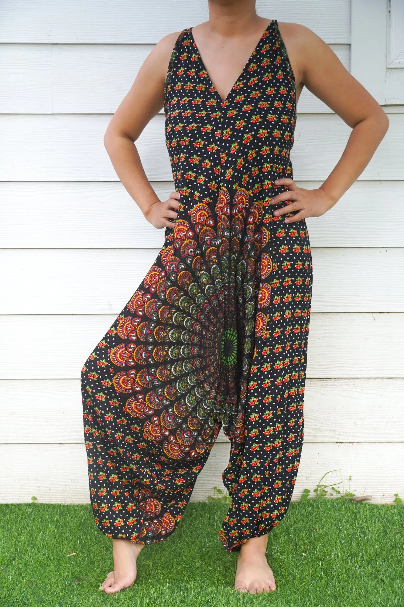 Black Chakra Romper