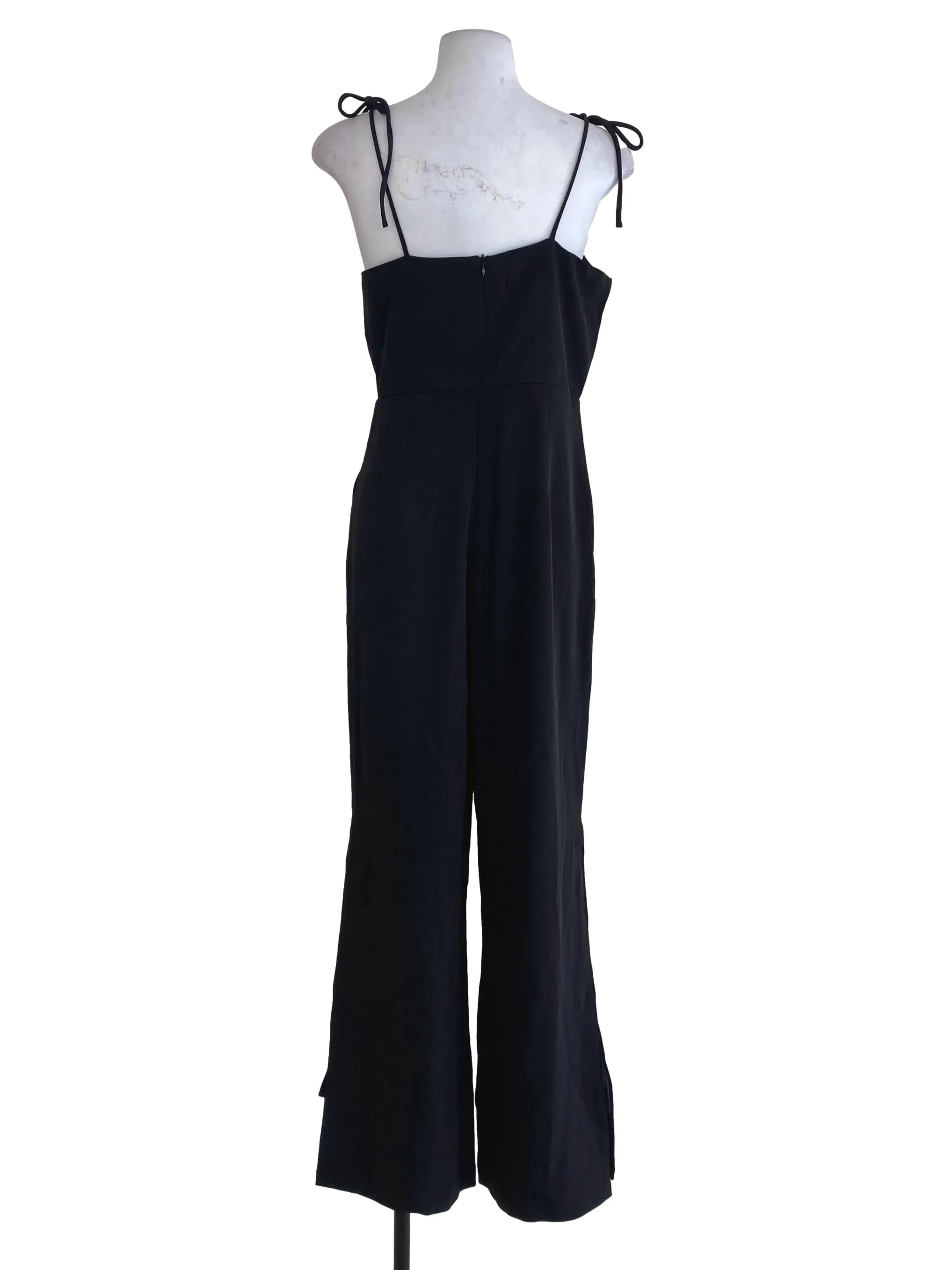 Black Plain Jumpsuits