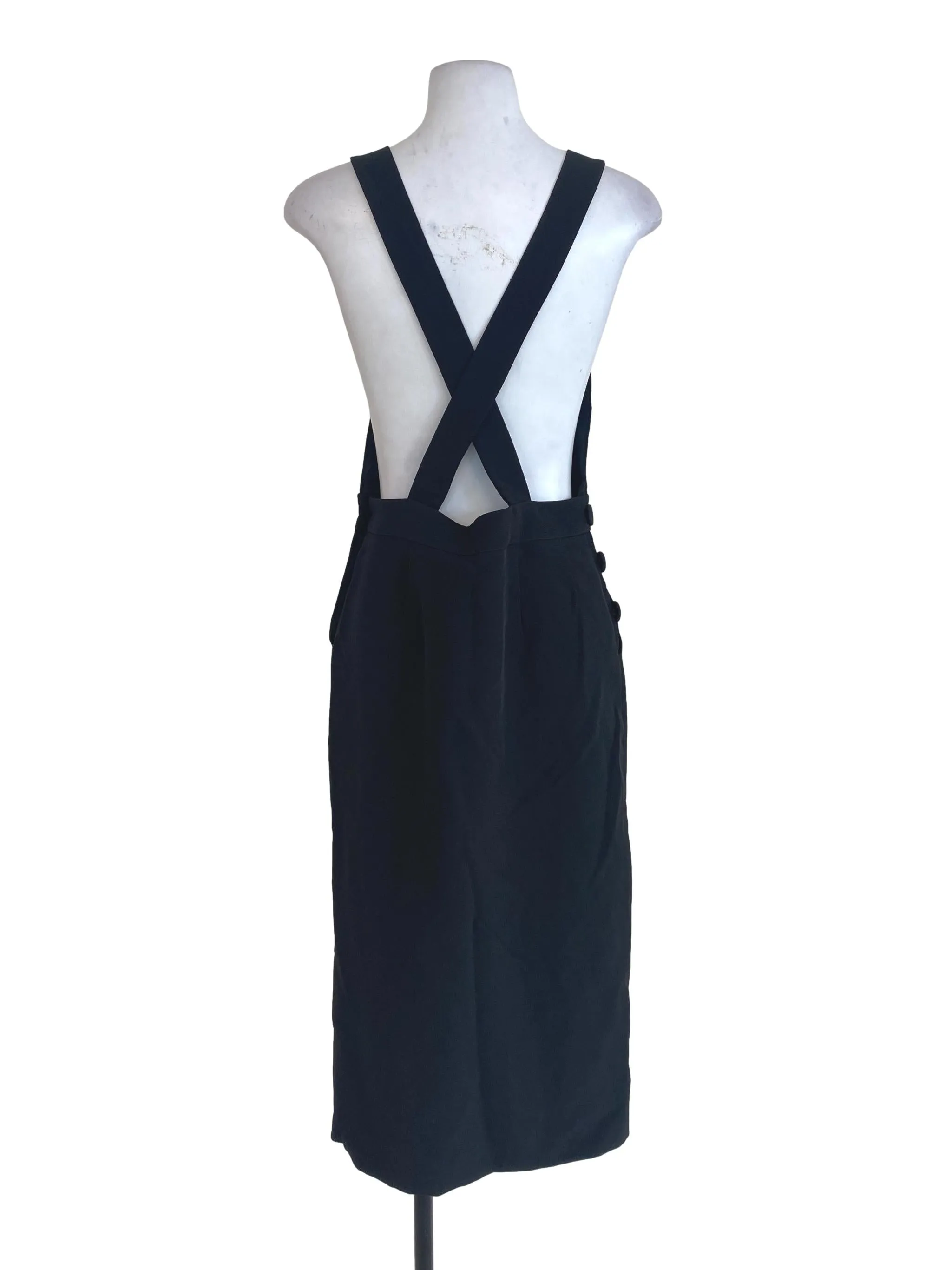 Black Plain Jumpsuits