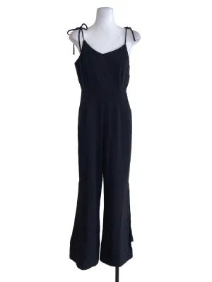 Black Plain Jumpsuits