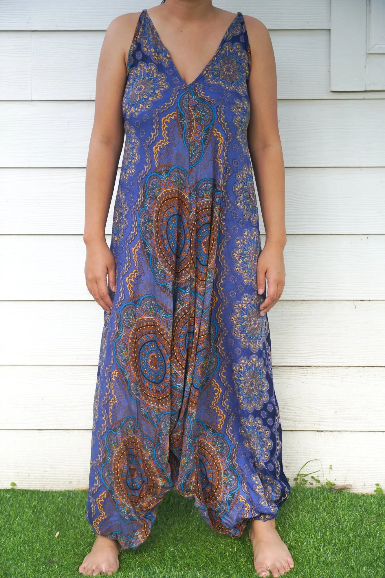 Blue Mandala Romper