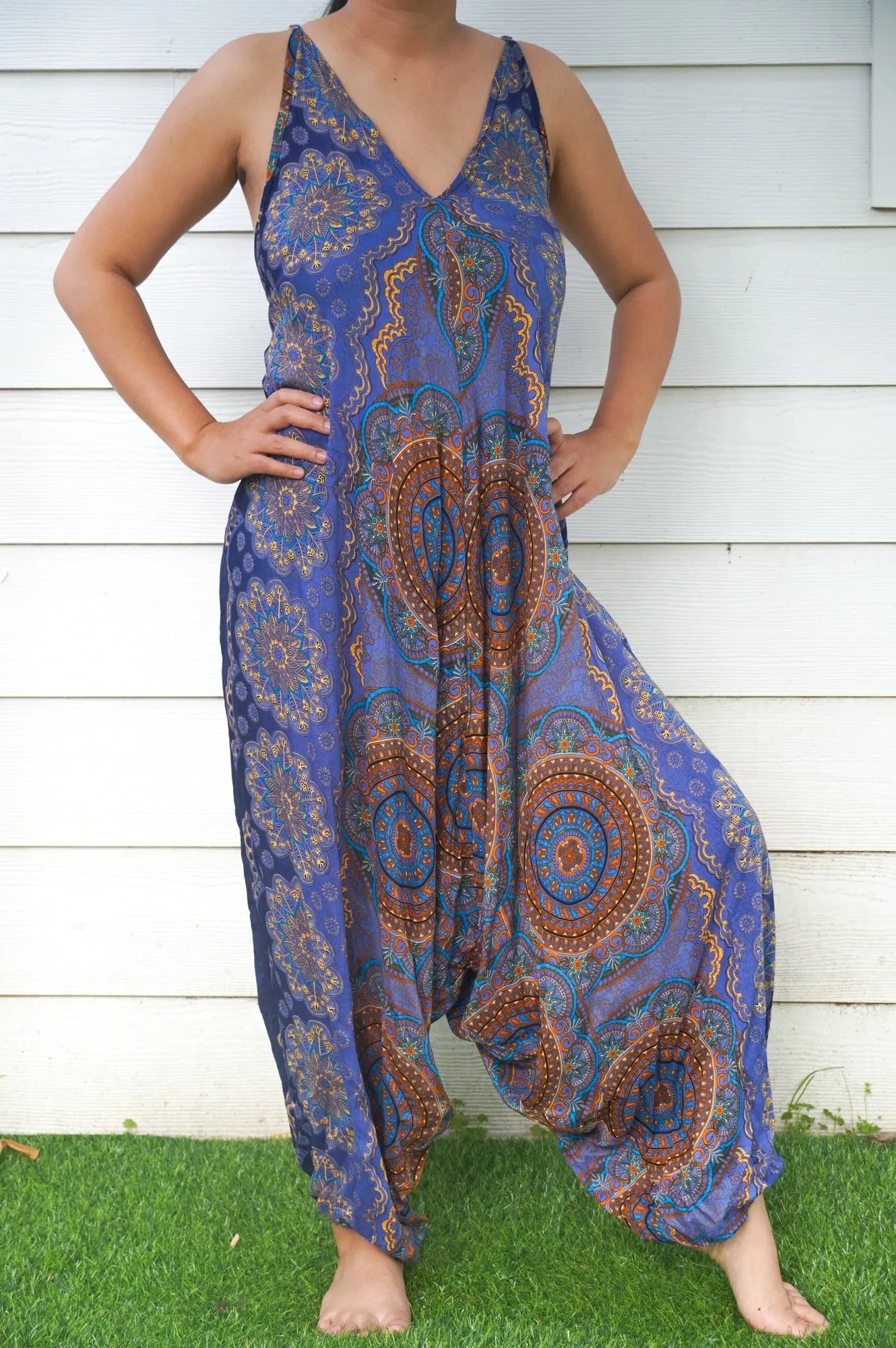 Blue Mandala Romper