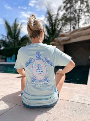 Blue Shell Turtle Tracking Tee by Simply Southern