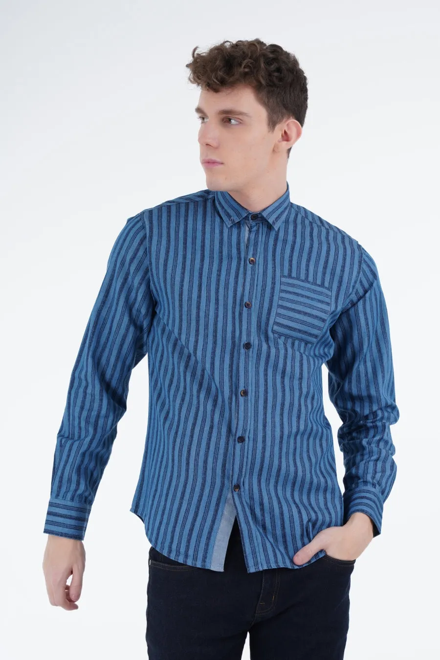 Blue Striped Shirt