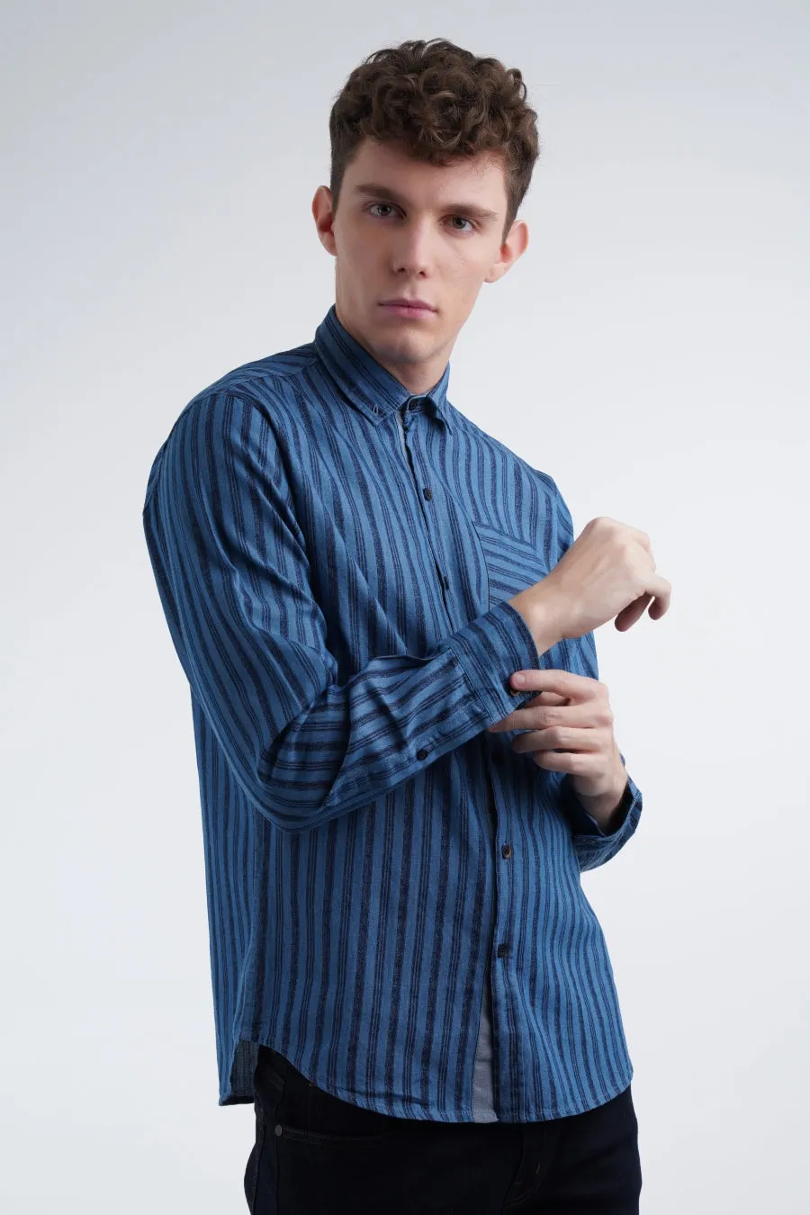 Blue Striped Shirt