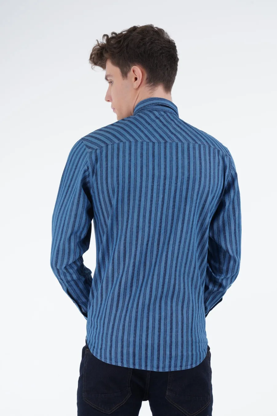 Blue Striped Shirt