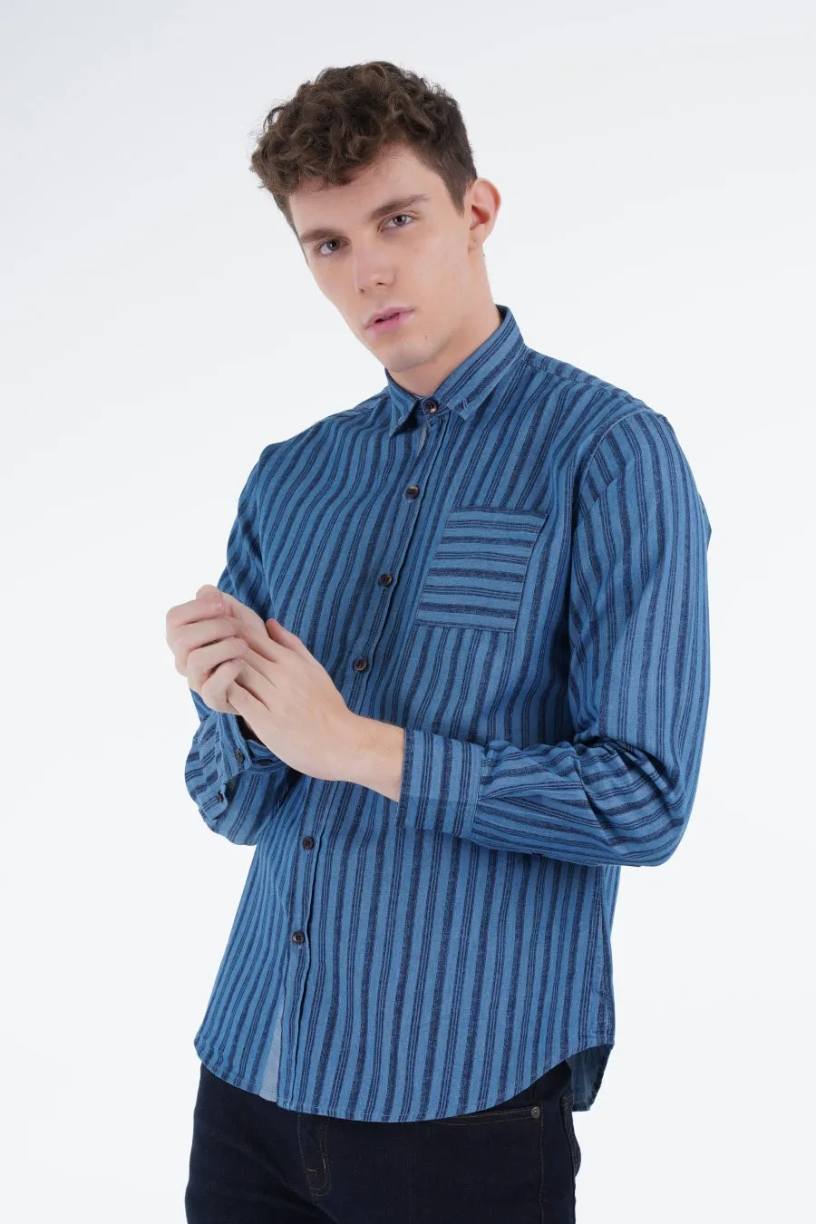 Blue Striped Shirt