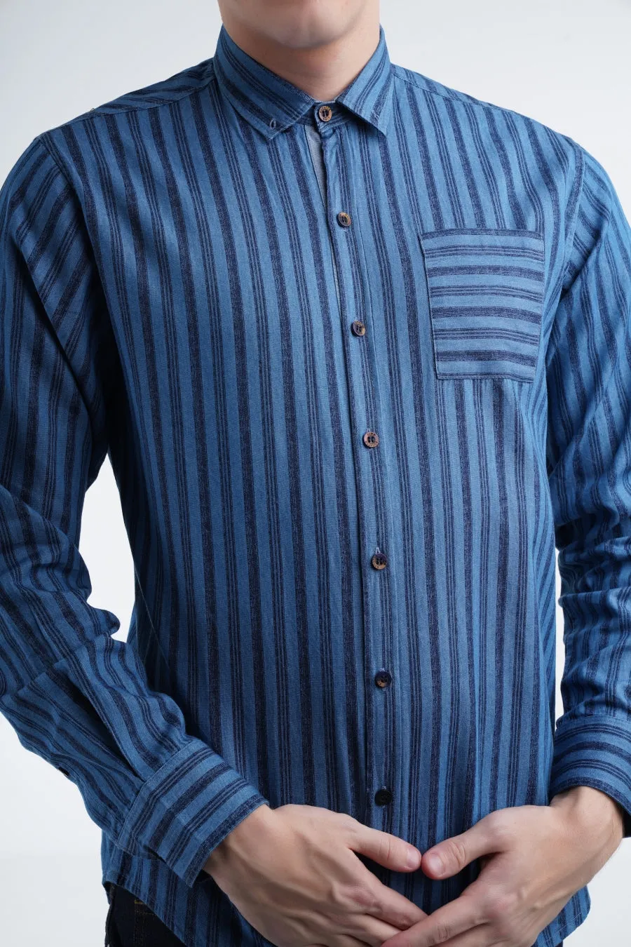 Blue Striped Shirt