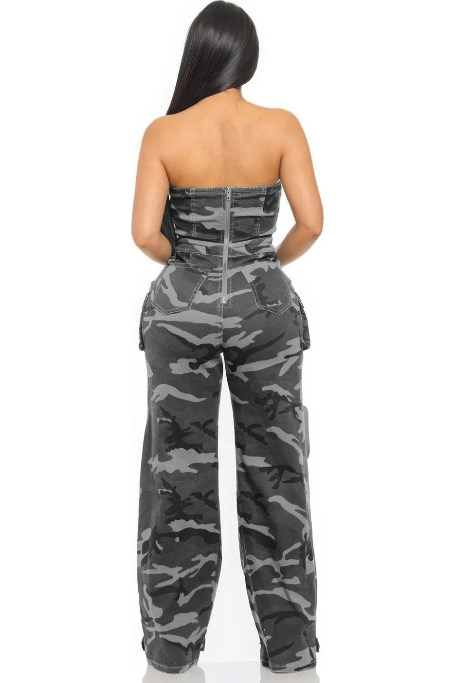 Camouflage Tube Jumpsuit