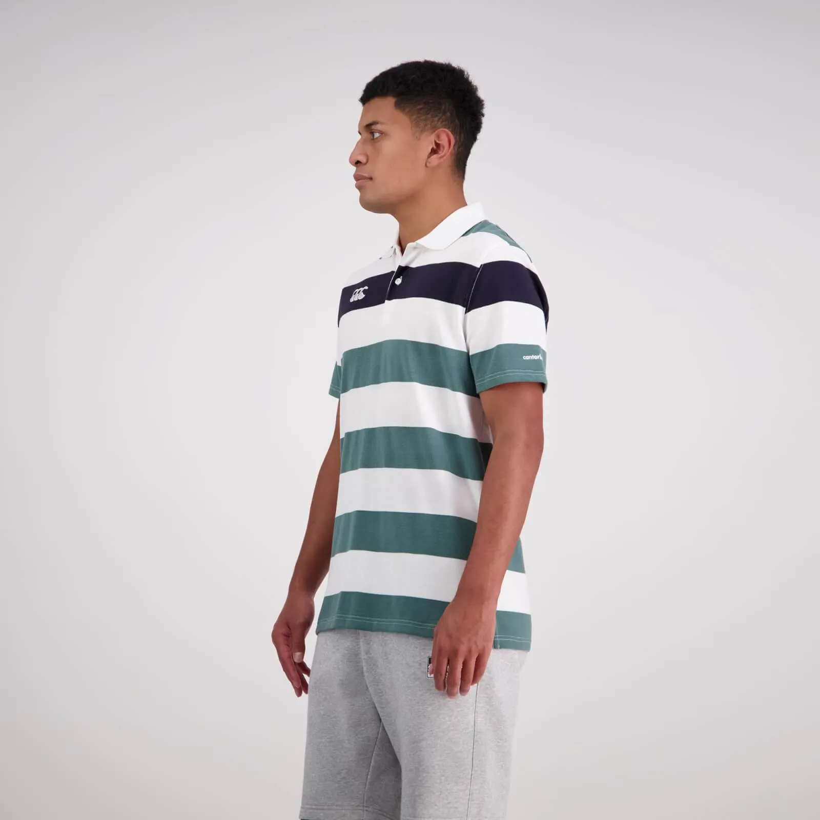 Canterbury Men's Engineered Stripe Short Sleeve Polo - 2 Colours