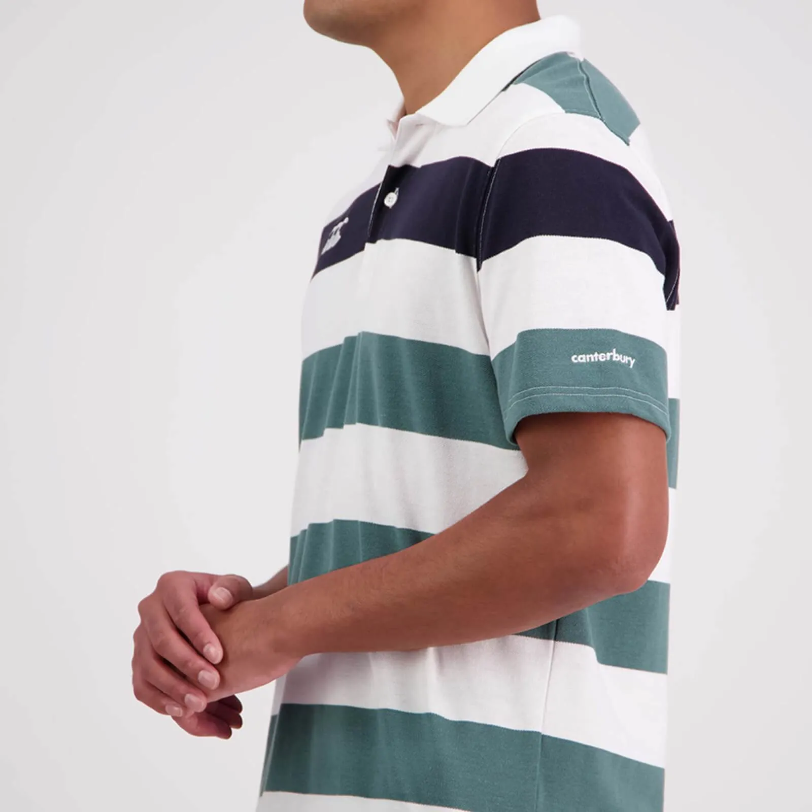 Canterbury Men's Engineered Stripe Short Sleeve Polo - 2 Colours