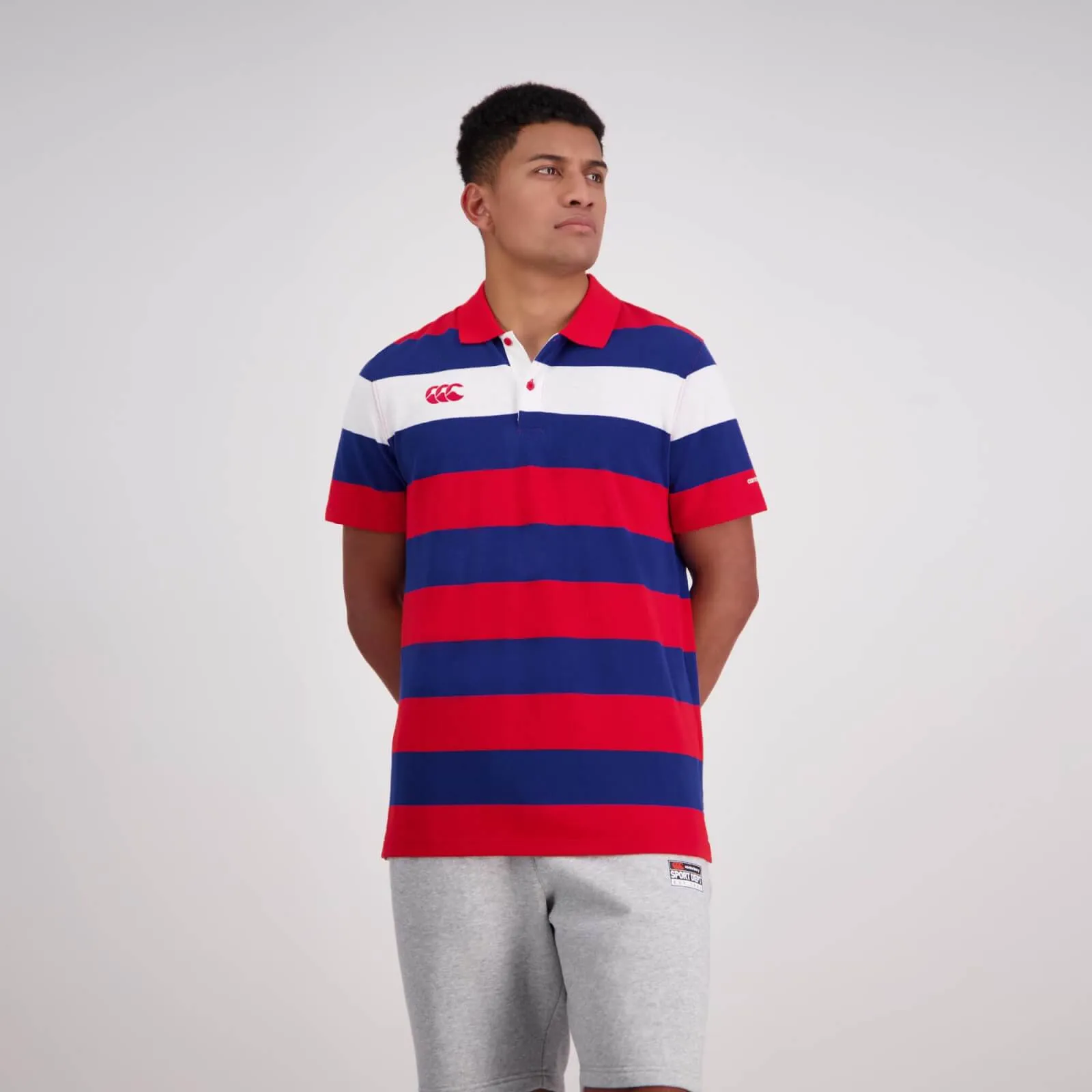 Canterbury Men's Engineered Stripe Short Sleeve Polo - 2 Colours