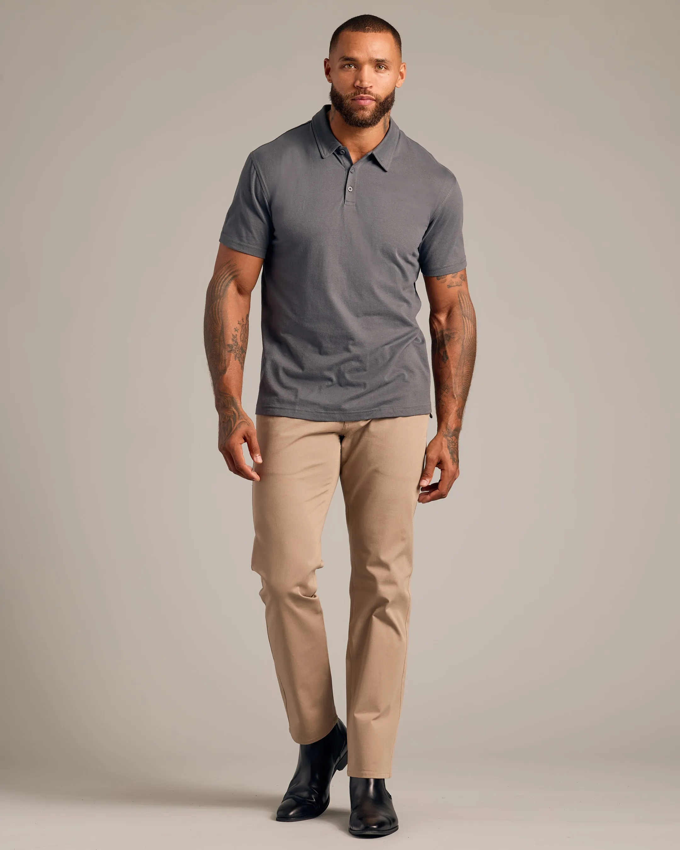 Carbon Short Sleeve Polo