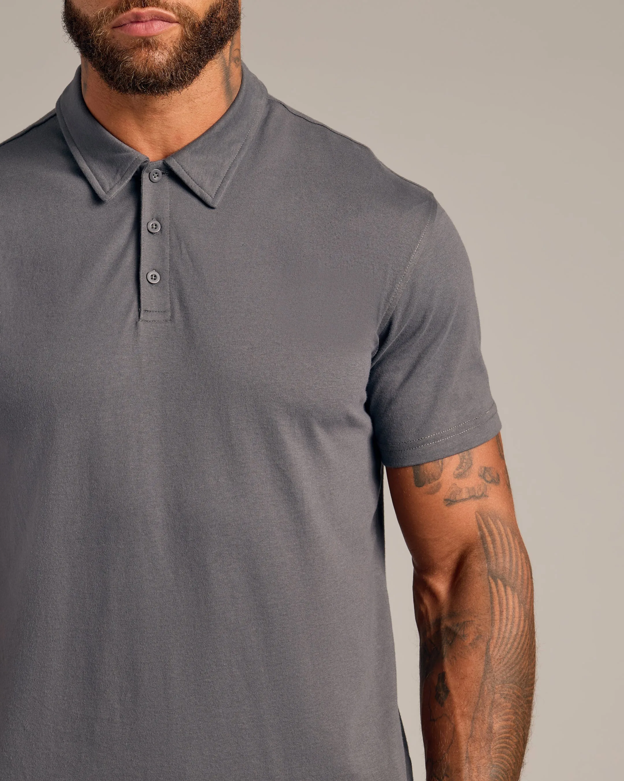 Carbon Short Sleeve Polo