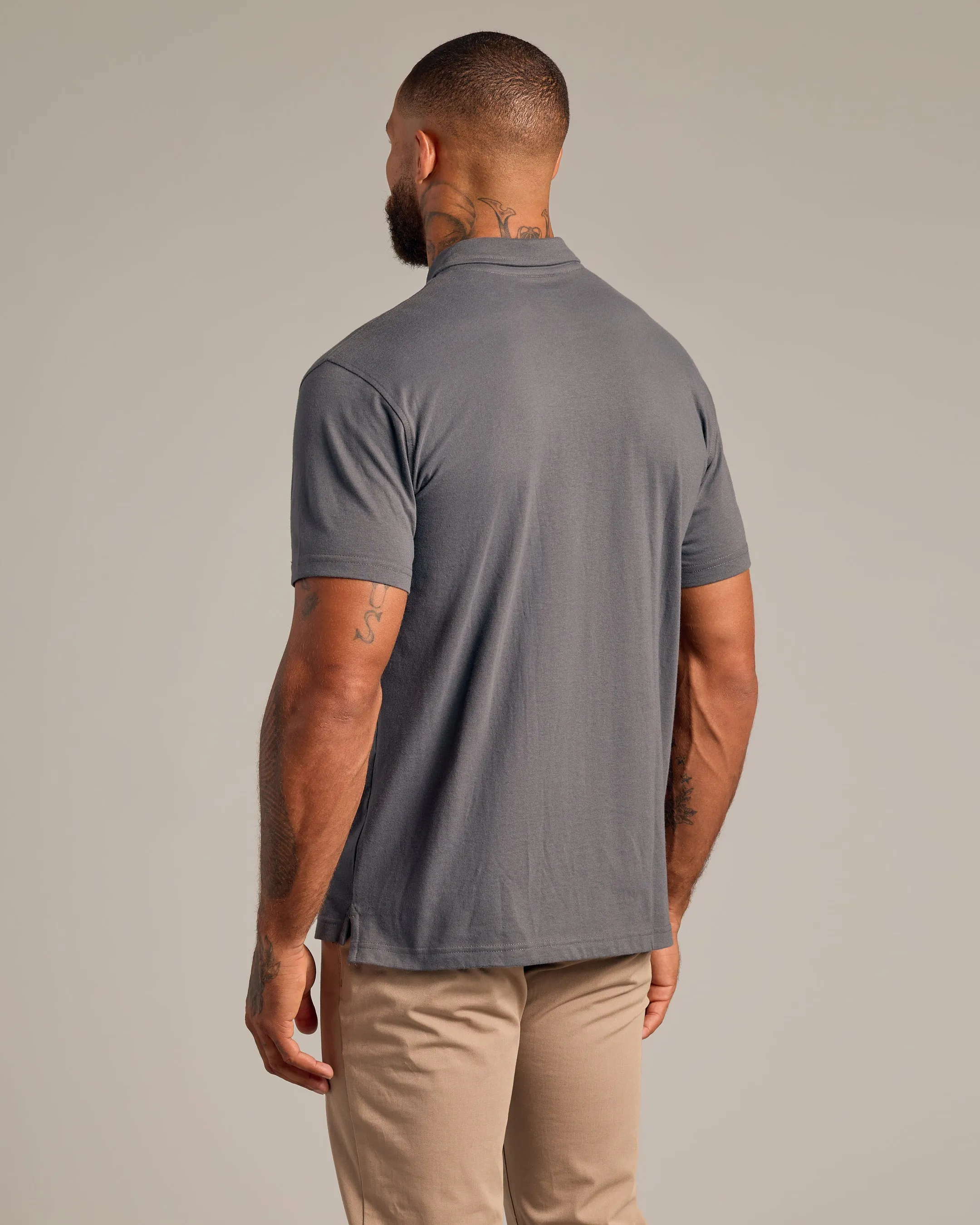 Carbon Short Sleeve Polo