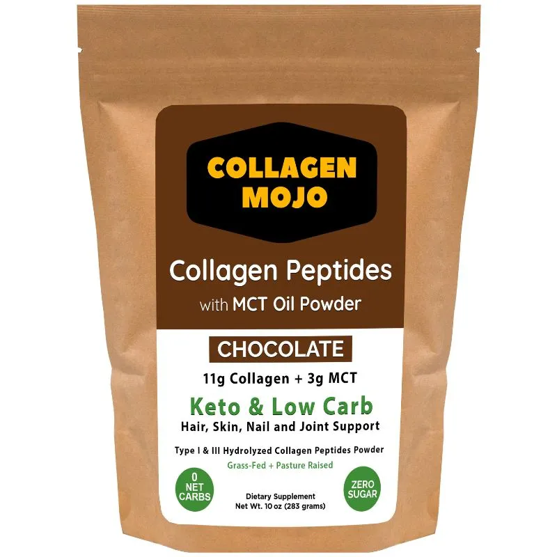 Chocolate Collagen Mojo with MCT Oil Powder - 10 oz.