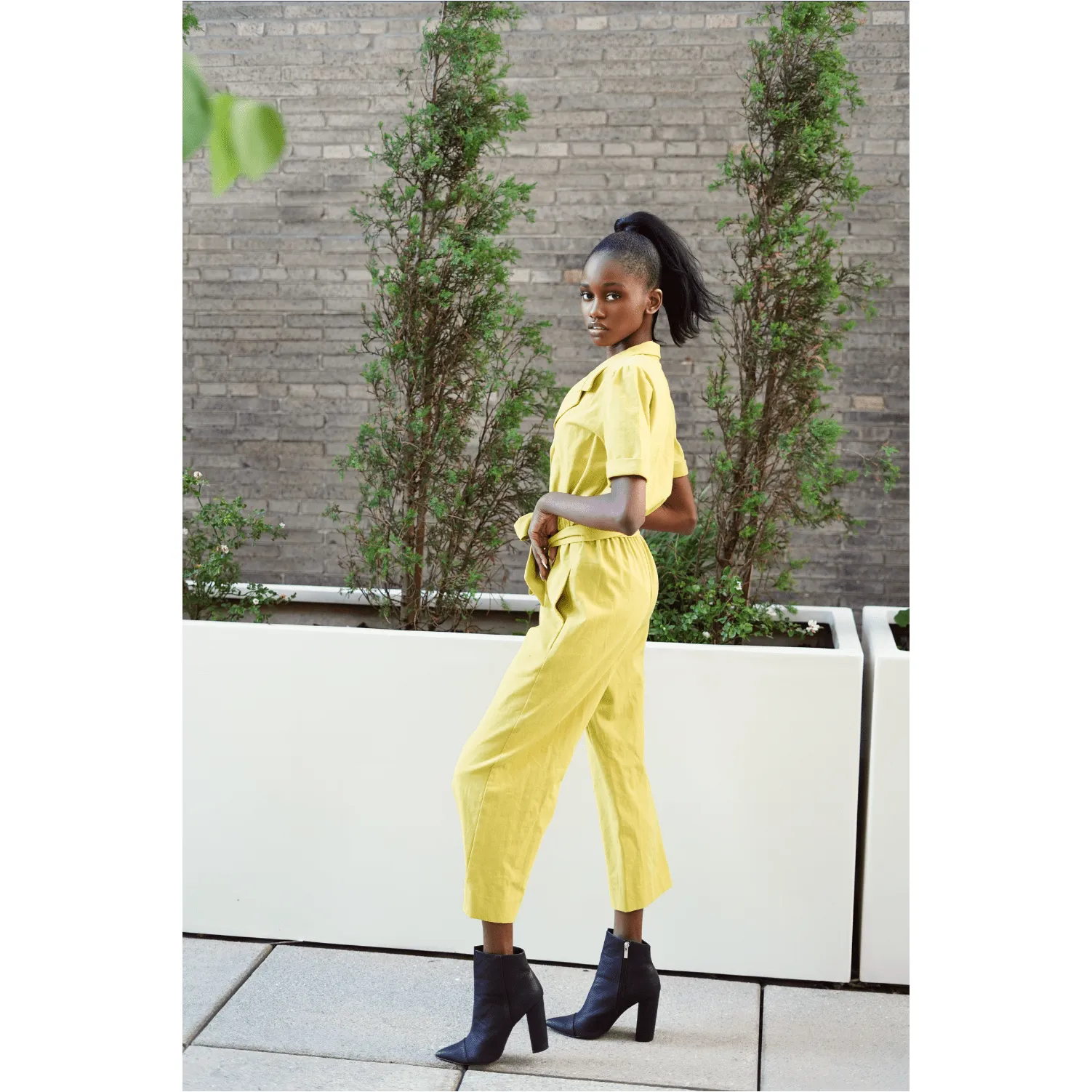 Citrine Deadstock Linen Jumpsuit