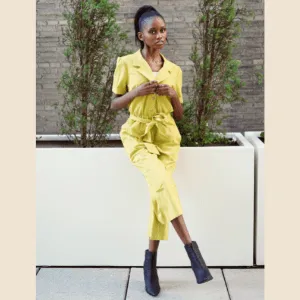 Citrine Deadstock Linen Jumpsuit