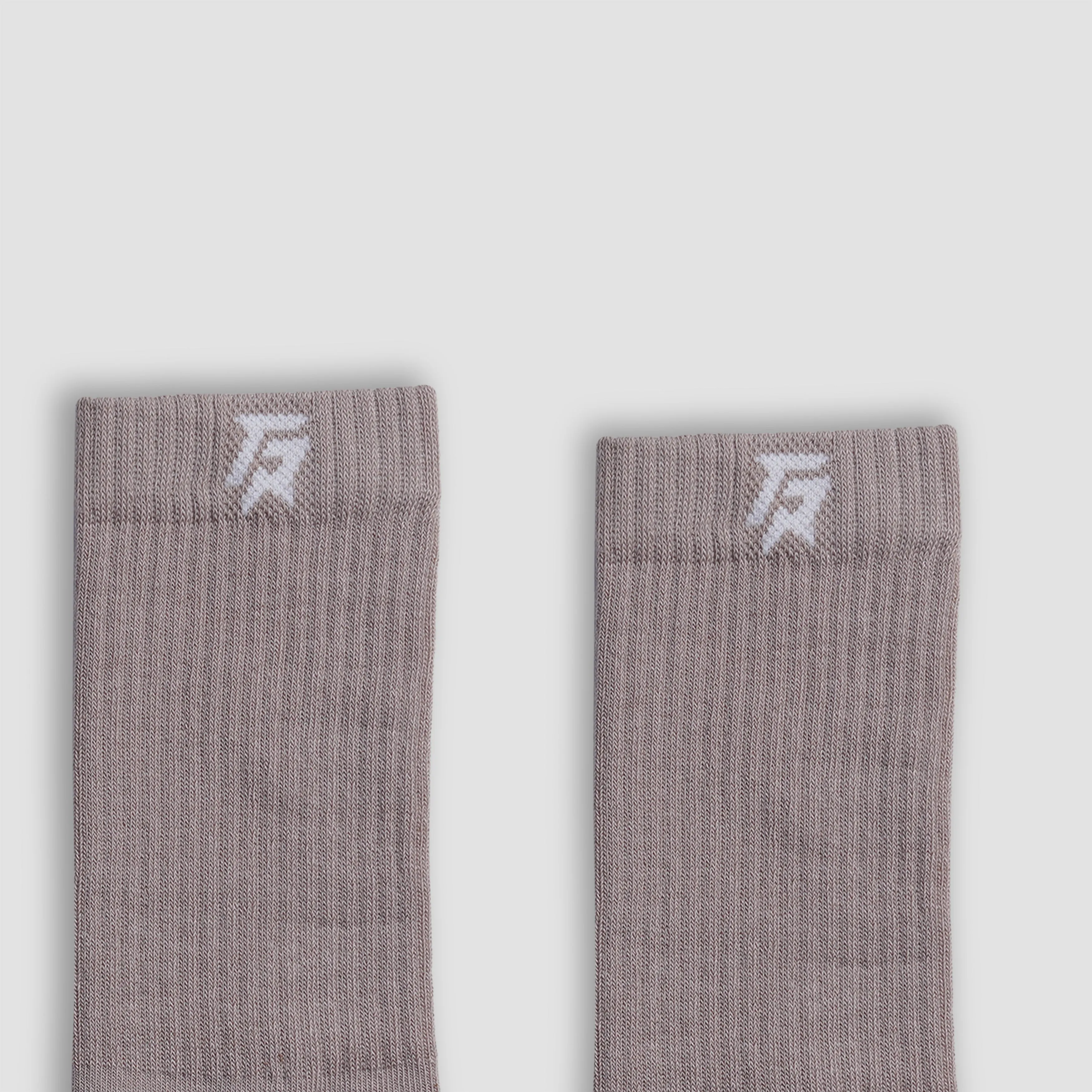 Cloud Hue Crew Socks (Dull Rose)