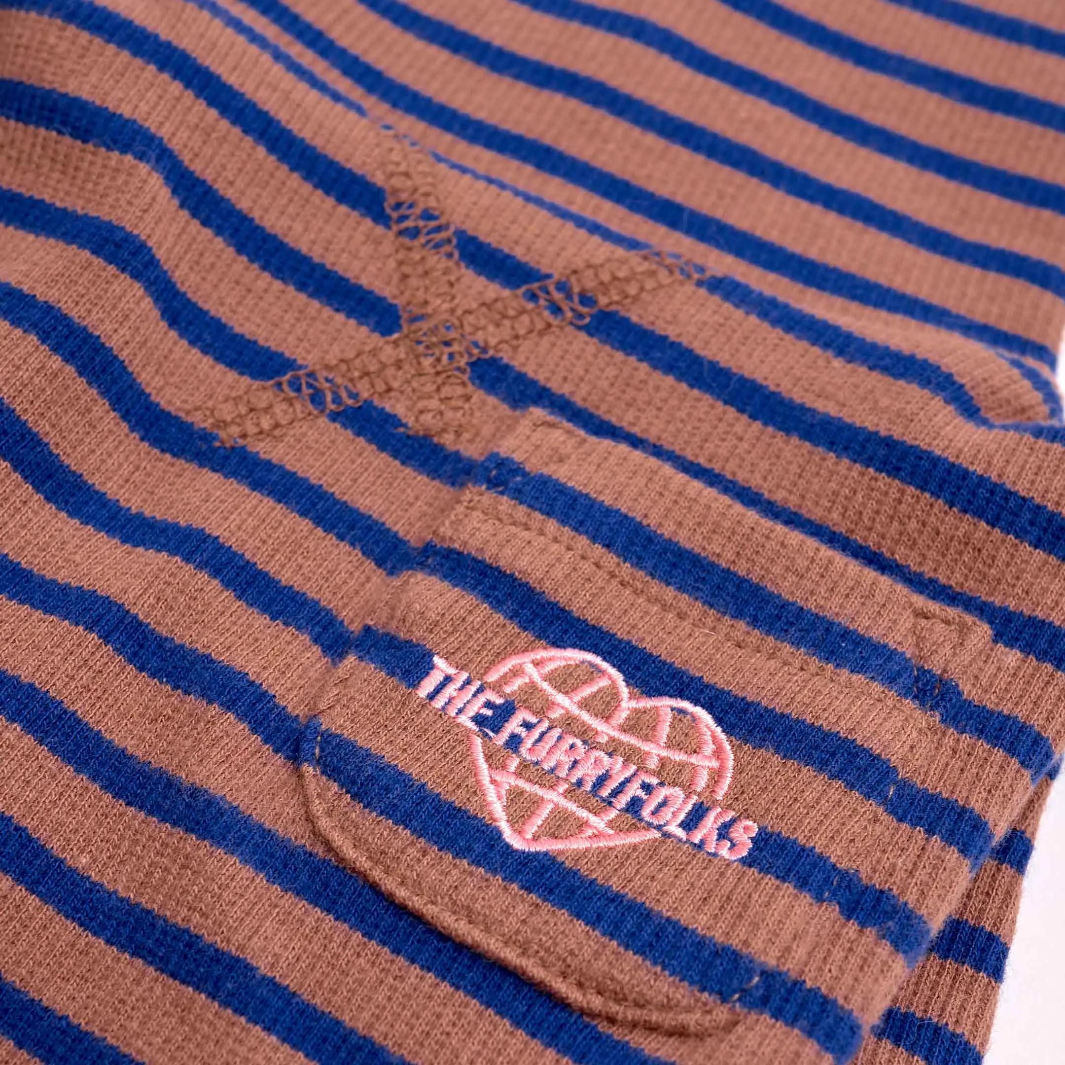 Cobalt & Brown Stripe