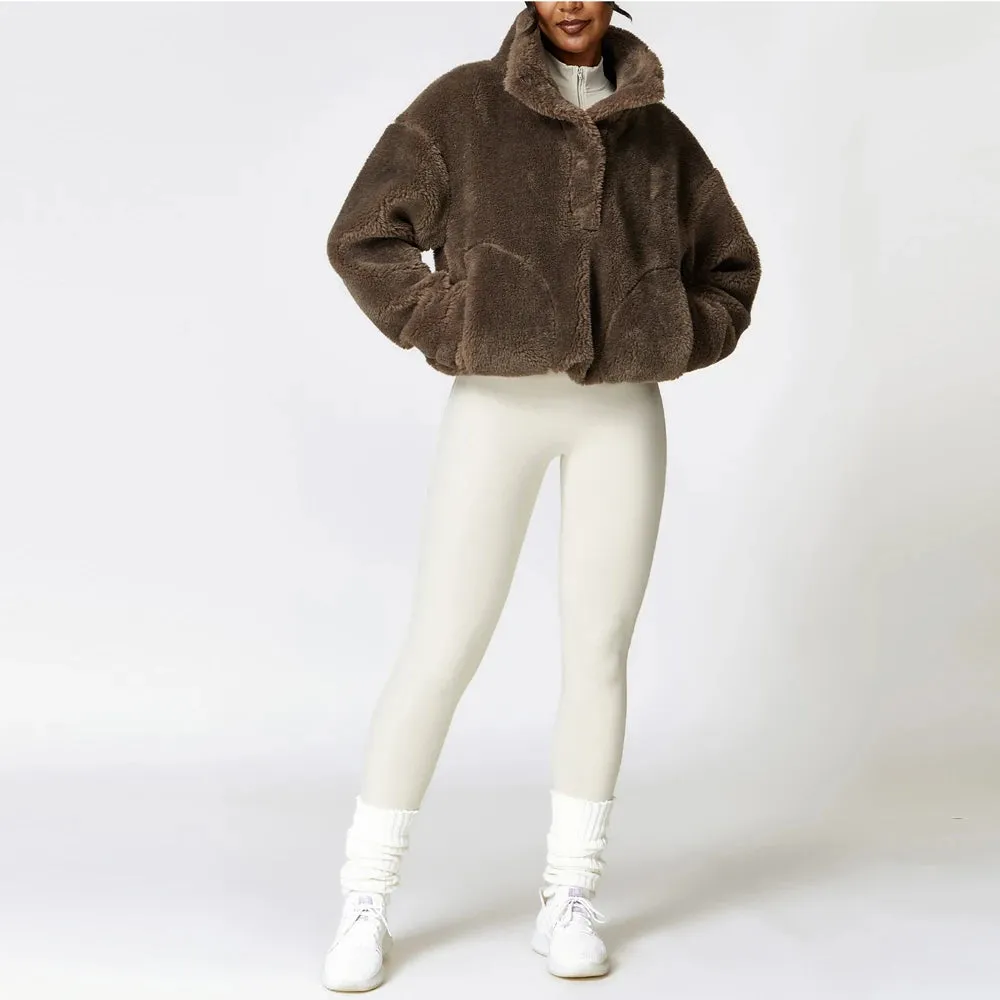 Collar Fleece Pullover Jacket