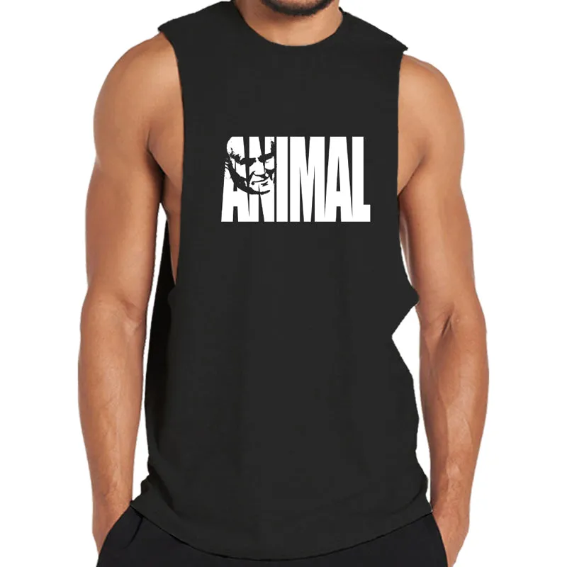 Cotton Animal Graphic Tank Top